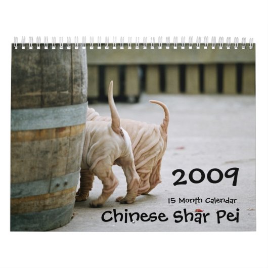 Chinese Shar Pei 15-monatig Kalender (Titelbild)