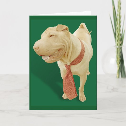 CHINESE SHAR PEI DOG BIRTHDAY CARD FÜR IHN KARTE (Vorderseite)