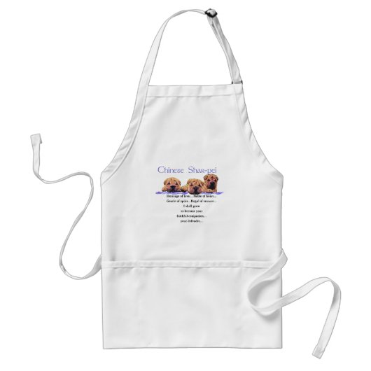 Chinese Shar-pei Geschenke Schürze (Vorne)