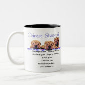Chinese Shar-pei Geschenke Zweifarbige Tasse (Links)