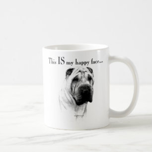 Chinese Shar Pei glückliches Gesicht Kaffeetasse