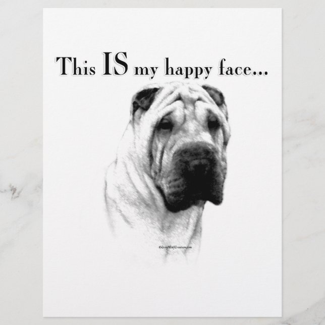 Chinese Shar Pei Happy Face (Vorderseite)
