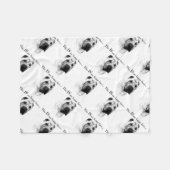 Chinese Shar Pei Happy Face Fleecedecke (Vorderseite (Horizontal))