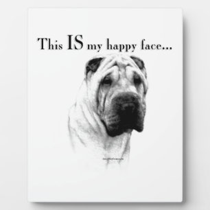 Chinese Shar Pei Happy Face Fotoplatte