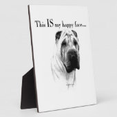 Chinese Shar Pei Happy Face Fotoplatte (Seite)