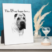 Chinese Shar Pei Happy Face Fotoplatte (Seite)