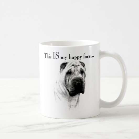 Chinese Shar Pei Happy Face Kaffeetasse (Rechts)