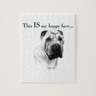 Chinese Shar Pei Happy Face Puzzle