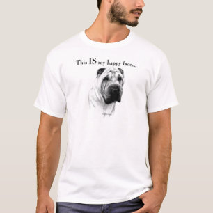 Chinese Shar Pei Happy Face T-Shirt