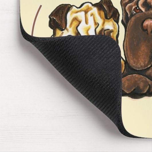 Chinese Shar Pei Lover Mousepad (Ecke)
