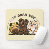 Chinese Shar Pei Lover Mousepad (Mit Mouse)