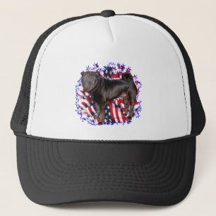 Chinese Shar-Pei Patriot Truckerkappe