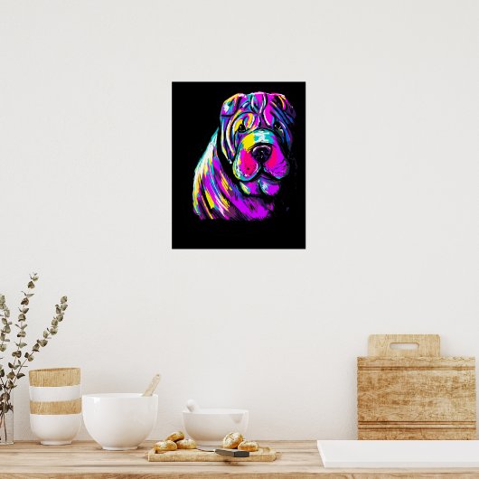 Chinese Shar Pei Poster (Küche)