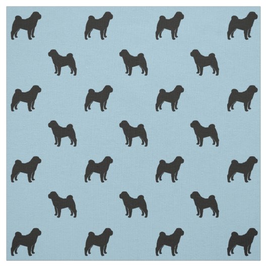 Chinese Shar-Pei Silhouette-Muster Stoff (Muster)