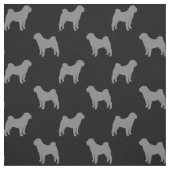 Chinese Shar-Pei Silhouette-Muster Stoff (Muster)
