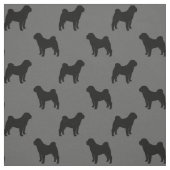 Chinese Shar-Pei Silhouette-Muster Stoff (Muster)