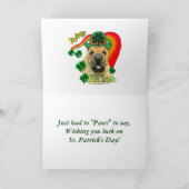 Chinese Shar-pei St. Pattys Karte (Innenseite)