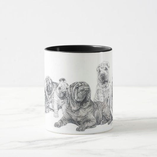 Chinese Shar Pei Tasse (Zentrum)