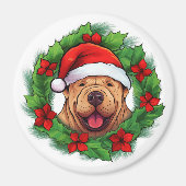 Chinese Shar-Pei Wreath Magnet (Vorne)
