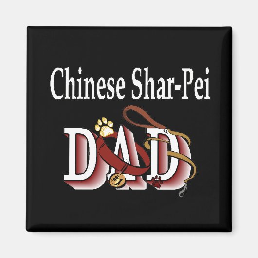 Chinese SharPei dad Magnet (Vorne)