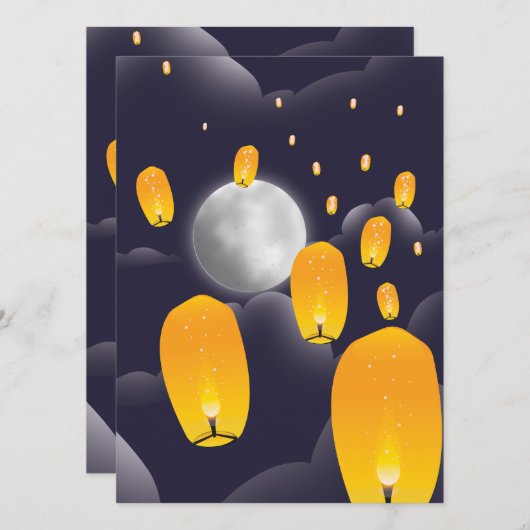 Chinese Sky Lanterns (Vorne/Hinten)