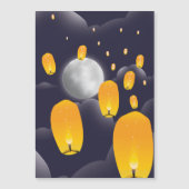 Chinese Sky Lanterns Magnetkarte (Vorderseite)