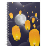 Chinese Sky Lanterns Notizblock (Vorderseite)
