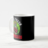 Chinese Snake Lunar New Year 2025 I Love Fresh Flo Kaffeetasse (Vorderseite Links)