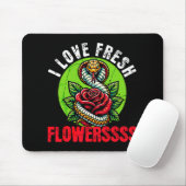 Chinese Snake Lunar New Year 2025 I Love Fresh Flo Mousepad (Mit Mouse)