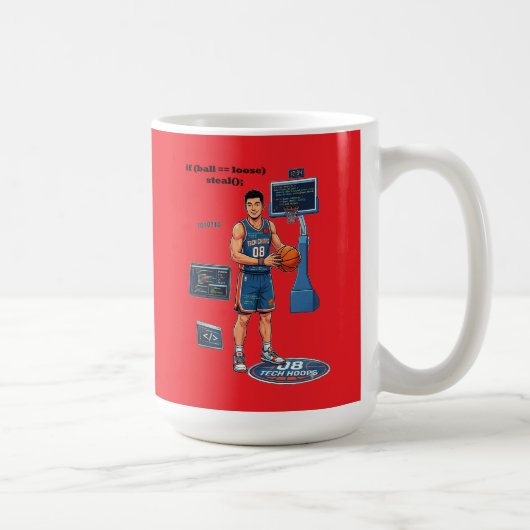 Chinese Software Engineer Playing Basketball URM Kaffeetasse (Rechts)