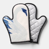 Chinese swan wings pattern (Persnalize) Ofenhandschuh (Vorderseite/Rückseite)