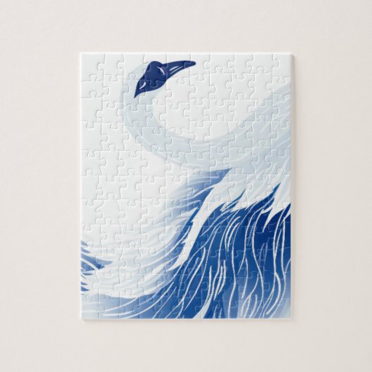 Chinese swan wings pattern puzzle (Vertikal)