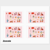 Chinese Theme Digital Stickers | Country Edition (Blatt)