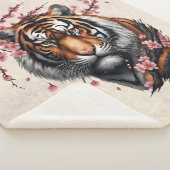 Chinese Tiger Sherpa Blanket Sherpadecke (3/4)