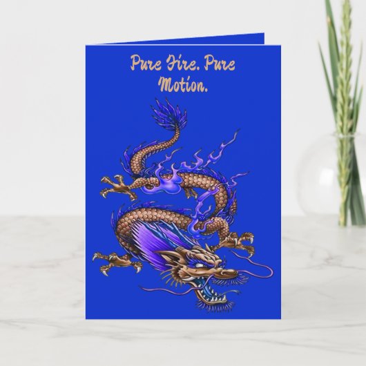 Chinese Treasure Dragon Mythical Creature  Karte (Vorderseite)