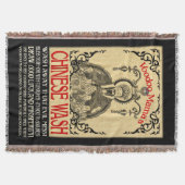 Chinese Wash Throw Blanket Voodoo-Mutter Decke (Vorderseite)
