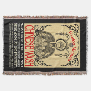Chinese Wash Throw Blanket Voodoo-Mutter Decke