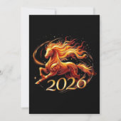 Chinese Year of Horse 2026 Celebrations Feiertagskarte (Vorderseite)