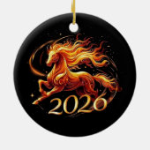Chinese Year of Horse 2026 Celebrations Keramik Ornament (Hinten)