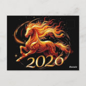 Chinese Year of Horse 2026 Celebrations Postkarte (Rückseite)