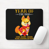 Chinese Year Of The Dog Zodiac Sign Happy Lunar Ne Mousepad (Mit Mouse)
