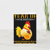 Chinese Year Of The Rooster Zodiac Sign Happy Luna Karte (Vorderseite)