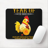 Chinese Year Of The Rooster Zodiac Sign Happy Luna Mousepad (Mit Mouse)