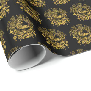 Chinese Year of the Tiger 2022 Silhouette Geschenkpapier