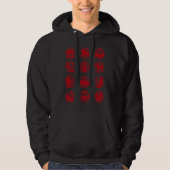 Chinese Zodiac Animal Signs Lunar Chinese New Year Hoodie (Vorderseite)