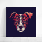 Chinese Zodiac Dog Wall Print | Rustic Farmhouse Leinwanddruck