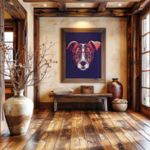 Chinese Zodiac Dog Wall Print | Rustic Farmhouse 