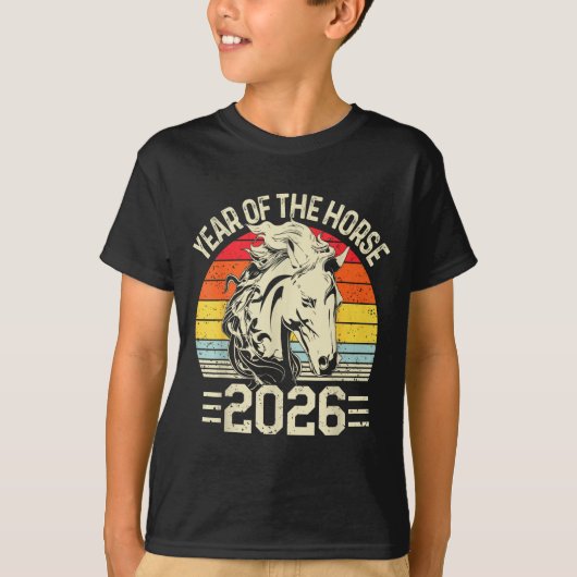 Chinese Zodiac Horse2026 Decorations Year Of The H T-Shirt (Vorderseite)