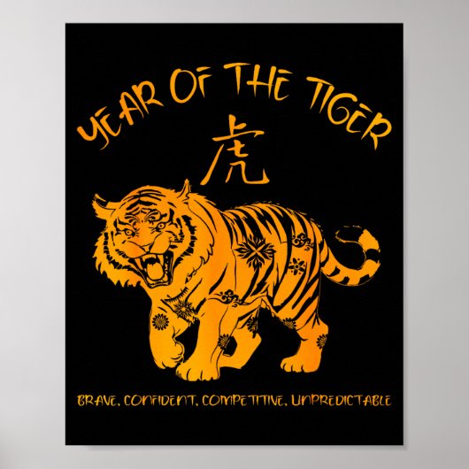 Chinese Zodiac Lunar New Year Astrology Horoscope Poster (Vorne)