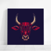 Chinese Zodiac Ox Wall Art Print Japandi Decor Leinwanddruck